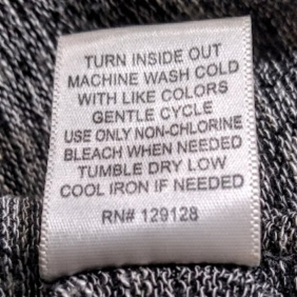 Lynn Ryan Cold Sleeve Sweater top Size 1X -Gray Marled - Picture 9 of 10